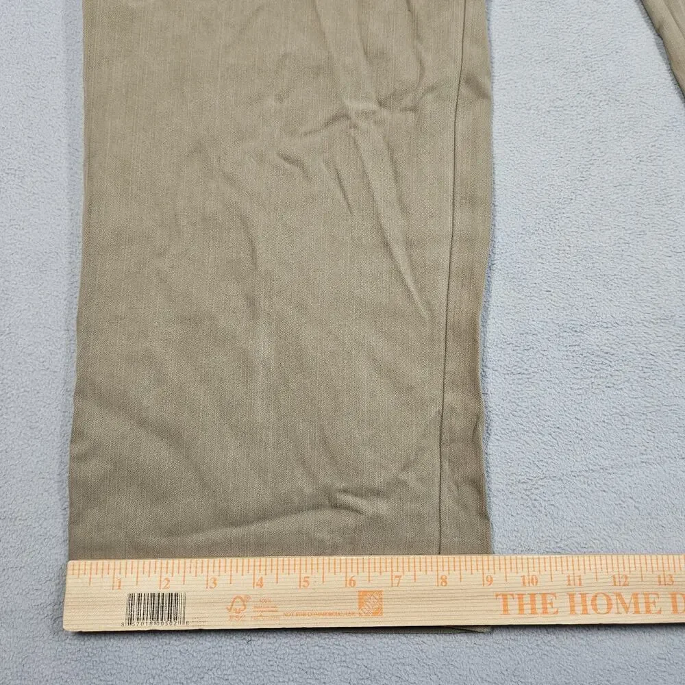 Tommy‎ Bahama Pants Mens 36x32 Silk Rayon Pleated Grayston Caribou Brown NWT